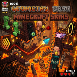 Geometry Dash Minecraft Skins